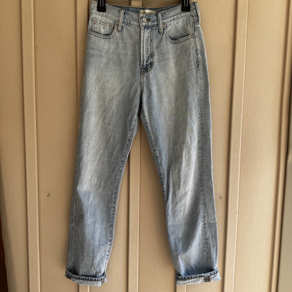 Madewell Jeans Slouchy Boyfriend Women's 25 x 27 Relaxed Mom Straight Light Wash